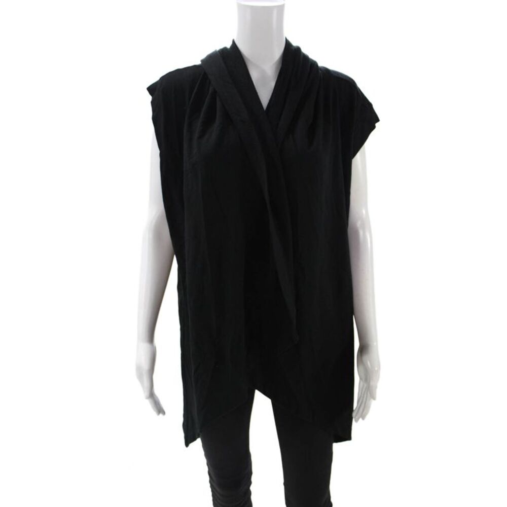 ATKO Womens Gothic Black Short Sleeve Sweater Size M